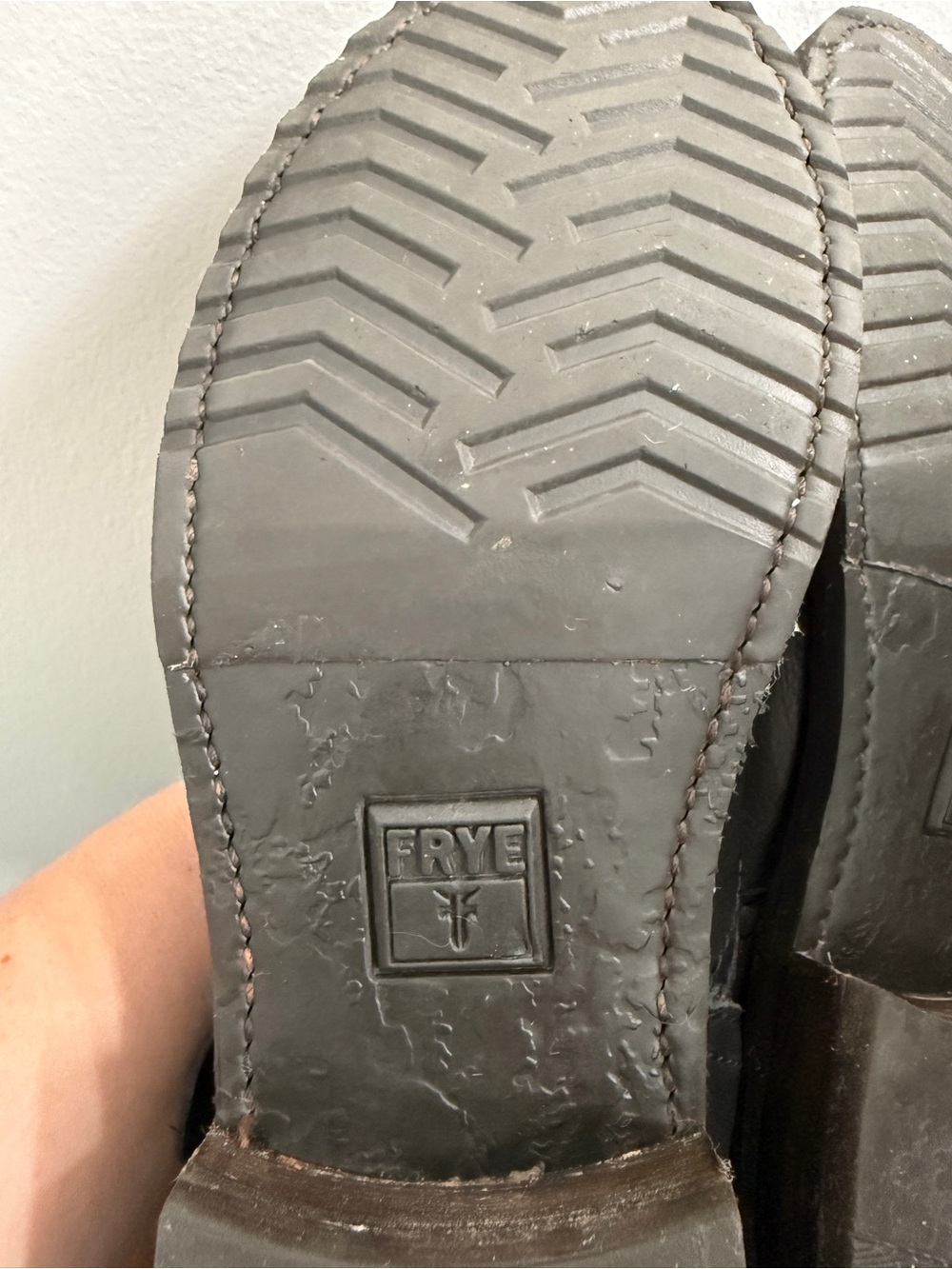 Frye Black Leather Mid-Calf Harness Moto Boots - Picture 8 of 8